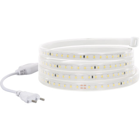 LED-Streifen Dimmbar 220V SMD 120 LED/m Farbig 8.5W/m Breite 12mm Schnitt 20cm IP65 nach Maß 2200K Superwarm 4 m