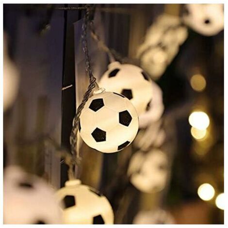 LED String Lights, Soccer String Lights, 20 Warm White 3M LEDs, for Party/Boys Nursery/Wedding/Christmas Decoration Battery Operated