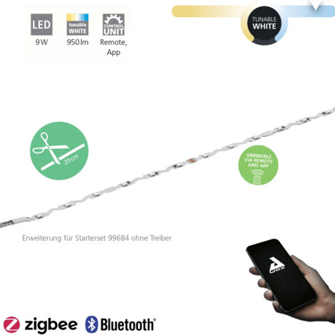 LED Stripe-Z Blanc L: 200 B: 0.8cm Dimmable 2700-6500K avec fonction Connect-Z