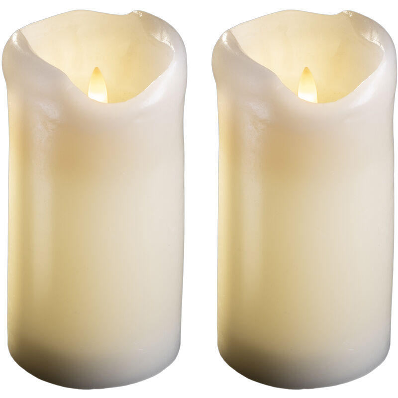 2x Novaliv Led Kerze Echtwachskerzen