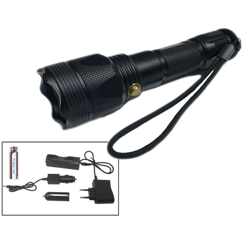 Trade Shop - Torcquea Led En Alluminium Con Batteria De 8800 Mah -