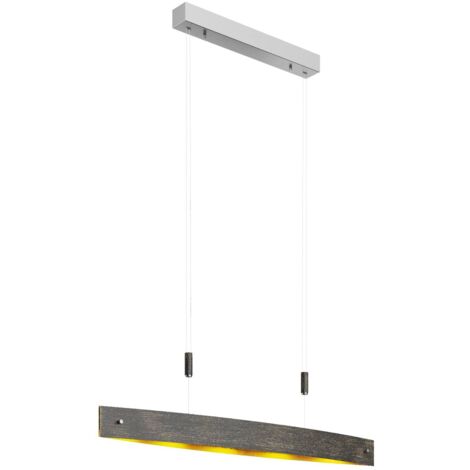LED Suspension à intensité variable 'Lio' en métal pour salon & salle à manger