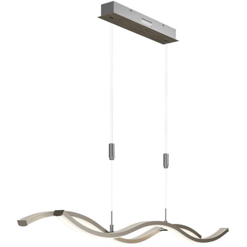 Lucande - led Suspension à intensité variable 'Mairia' en aluminium pour salon & salle à manger