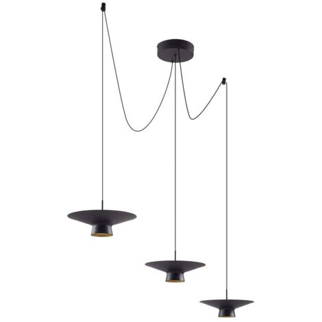 LED Suspension à intensité variable 'Norvind' en métal pour salon & salle à manger