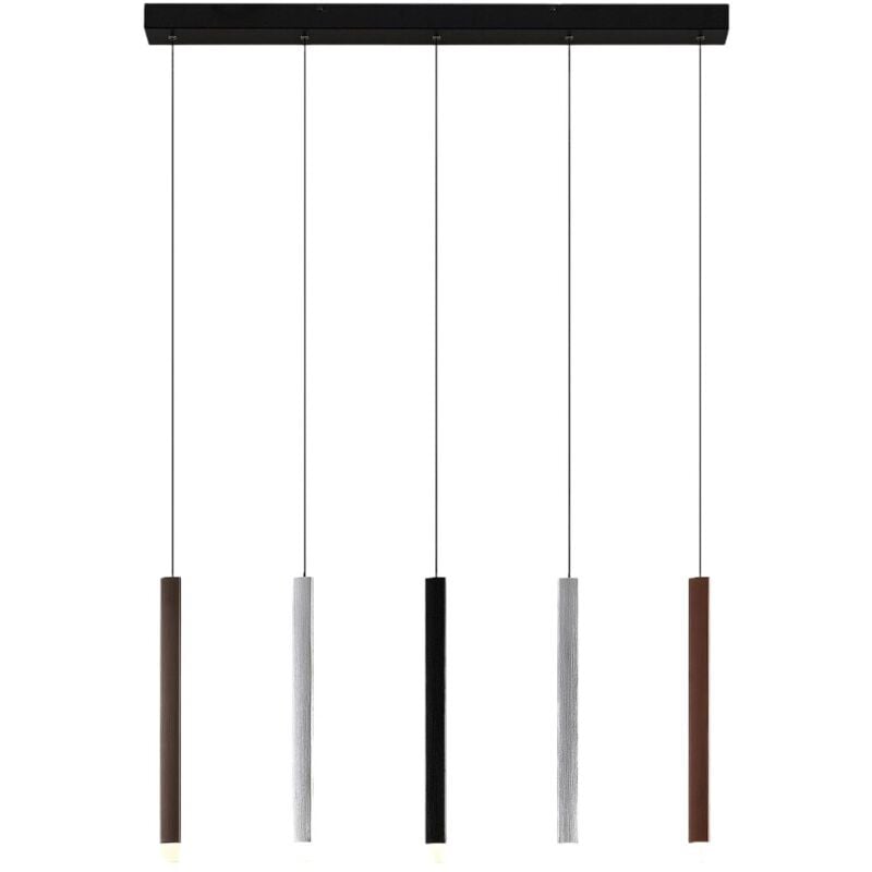 Lucande - led Suspension à intensité variable 'Stoika' en métal pour salon & salle à manger