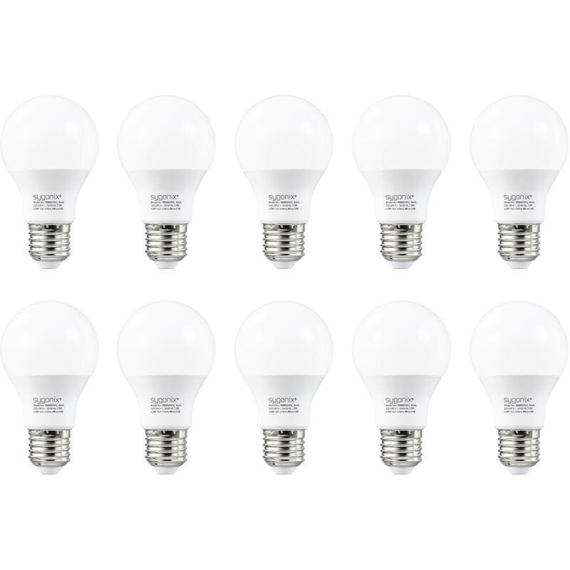 SY-5237740 led cee e (a - g) E27 7.3 w = 60 w blanc chaud (ø x h) 60 mm x 105 mm non dimmable 10 pc(s) X966472 - Sygonix