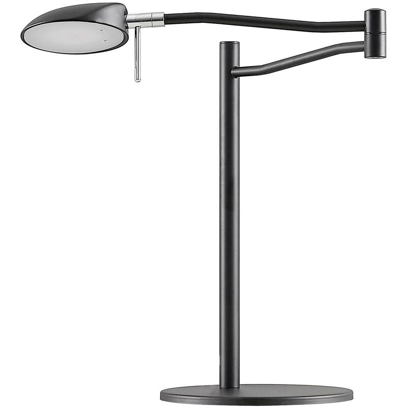 Lucande - Table Lamp Dessania dimmable (modern) in Black made of Metal for e.g. Office & Workroom (1 light source,) from black