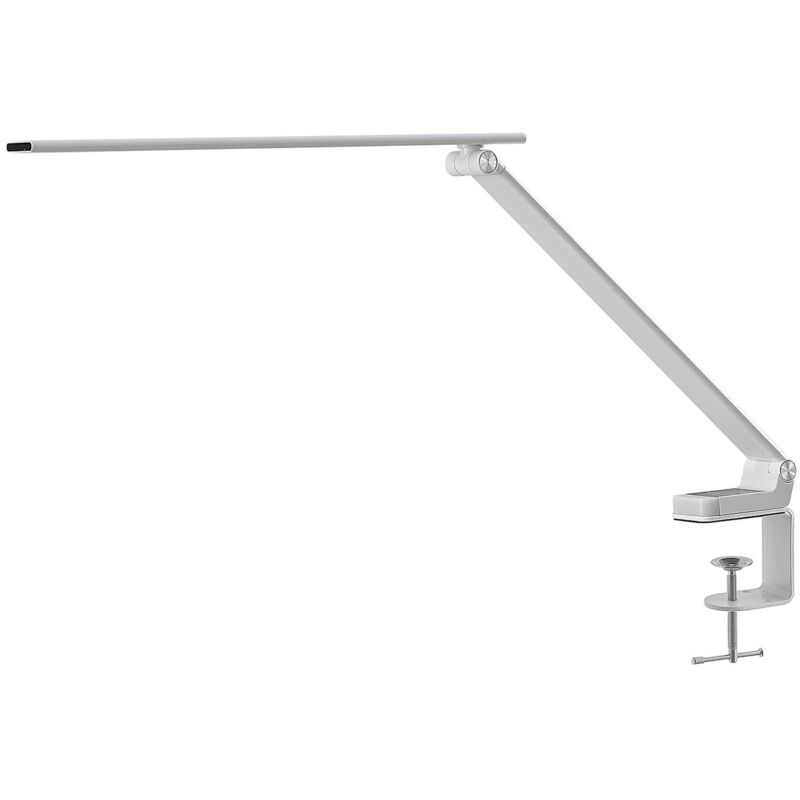 Prios - Table Lamp Tamarin (incl. touch dimmer) dimmable (modern) in White made of Plastic for e.g. Office & Workroom (1 light source,) from white