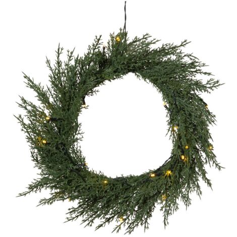 LED-Tannenkranz "Thuja", 20 ww LED, Ø 40 cm