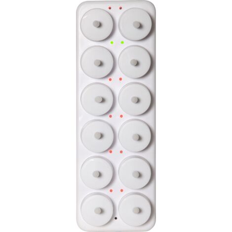 LED Teelichter Charge mit Ladestation 12er Set USB warmweiß