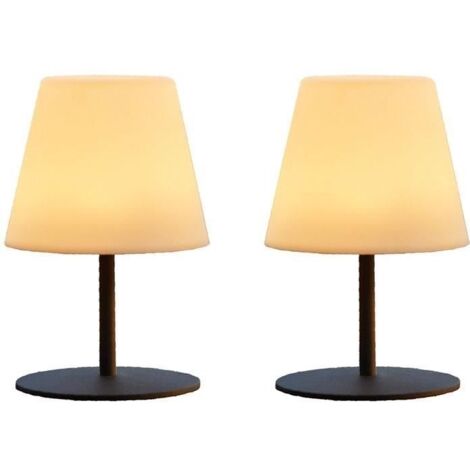 Led Tischlampe 2er Set Kabellose Dimmbare TWINS h16cm