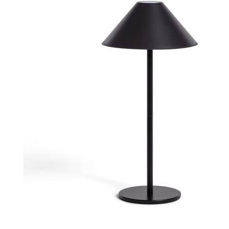 LED-Tischlampe 3W Tragbar für Außen mit wiederaufladbarer Batterie USB Kivuli Schwarz