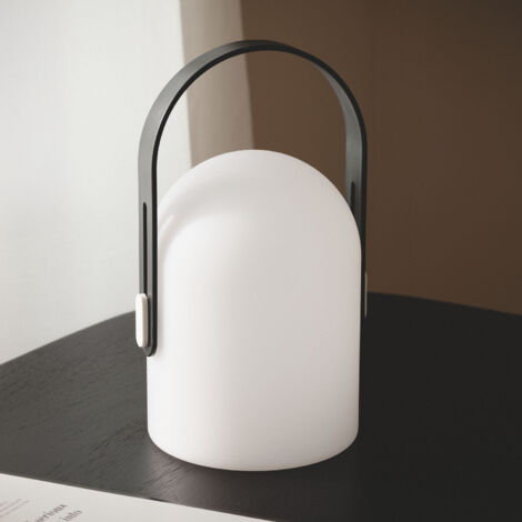 LED-Tischlampe 3W tragbar mit Batterie USB wiederaufladbar Akira Schwarz