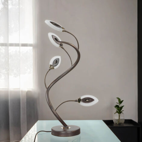 LED Tischlampe 45 cm 3000 K 800 lm Metall Floral Tischleuchte