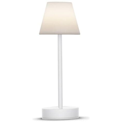 LED Tischlampe Akku Außenleuchte Touch Dimmer 32 cm hoch IP44 4000 K kabellos tragbar außen Tischleuchte Balkon Terrasse