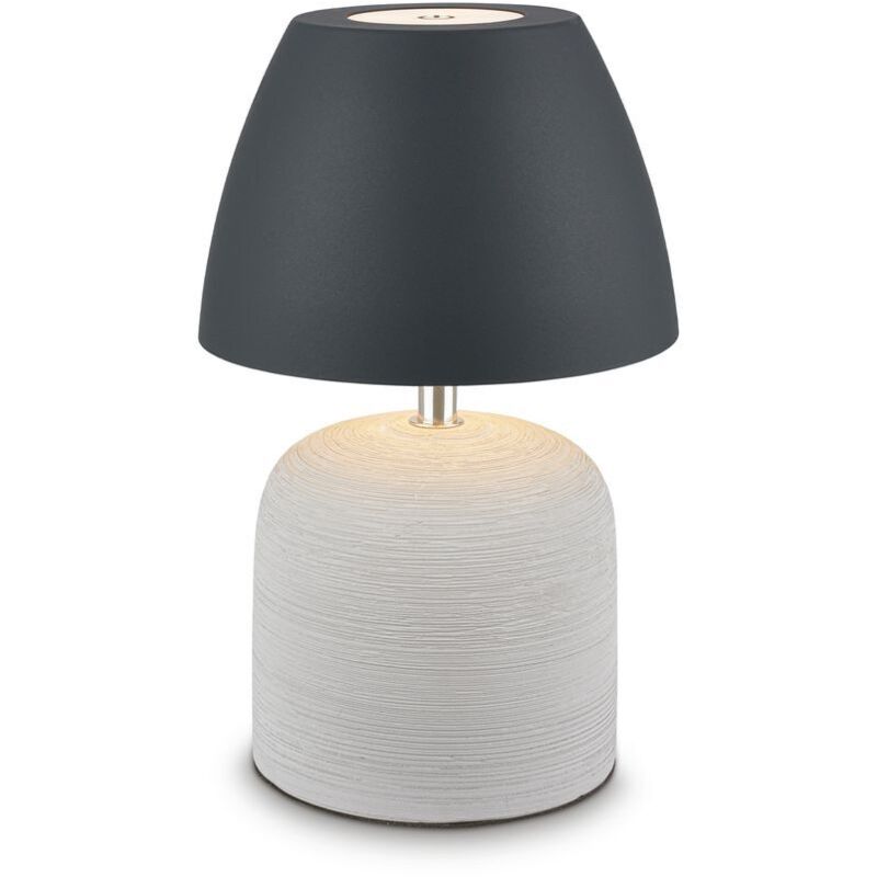B.k.licht - Led Tischlampe Akku Led Tischleuchte Kabellos Dimmbar Touch Warmweiß Keramik