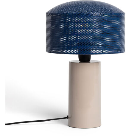 LED Tischlampe aus Metall Kondavil Beige