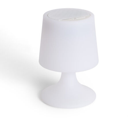 LED-Tischlampe Aussen 3W RGBW Tragbar mit Buetooth-Lautsprecher und wiederaufladbarem USB-Akku Uyoga Weiß