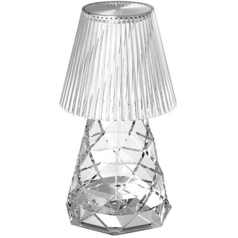 LED Tischlampe kabellos Farbwechsel RGBW dimmbar Fernbedienung IP65 20 cm klein Akku Lampe Outdoor Tischleuchte außen Balkon Terrasse Garten