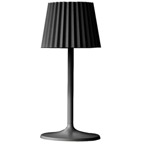 Led Tischlampe Kabellose Dimmbare ABBY BLACK h30cm