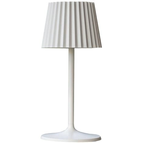 Led Tischlampe Kabellose Dimmbare ABBY WHITE h30cm