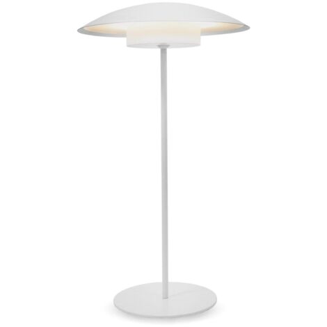 LED Tischleuchte außen Akku Metall Touch Funktion D: 22 cm H: 40 cm IP44 3000 K kabellos tragbar Outdoor Tischlampe Außenleuchte