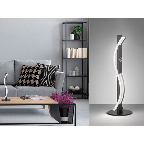 LED Tischleuchte BRIDGE Schwarz / Weiß dimmbar, Höhe 40cm