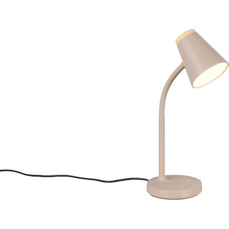 LED Tischleuchte Leselampe Schreibtischlampe warm beige flexibel H 36 cm