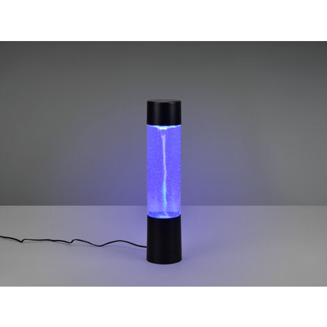 LED Tischleuchte TORNADO RGB Farbwechsel Schwarz, Höhe 34cm