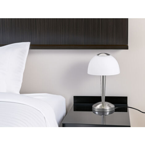 LED Tischleuchte VENTURA Silber 3-fach dimmbar, Höhe 29cm