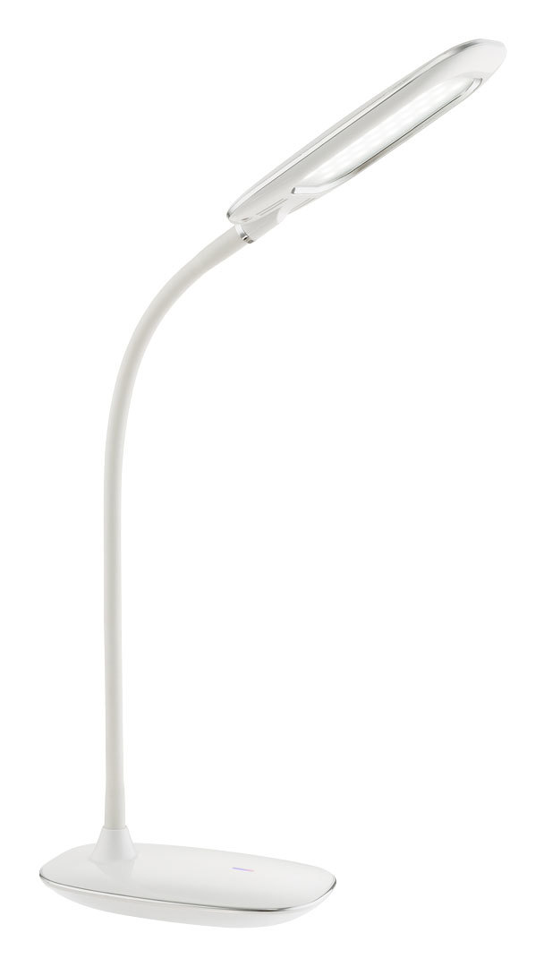 Etc-shop - LED Tischleuchte weiß Tischlampe Wohnzimmer Nachttischlampe mit Touchdimmer, verstellbarer Spot, 1x LED 5 W 1x 280lm, LxBxH 29x9,3x56 cm
