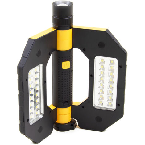 LED Torch 250Lm Wolf 3 Modes Magnetic Battery Powered Flashlight