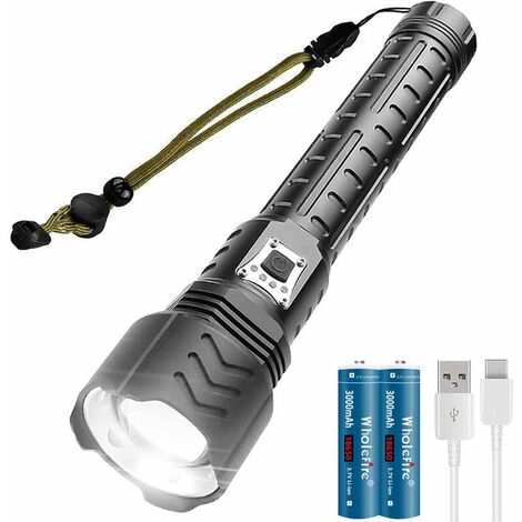 1pc Super Bright Zoomable Flashlight - Portable, Multi-Functional,  Telescopic Zoom For Outdoor Home Use Rechargeable Flashlights, Mini  Zoomable Flashl