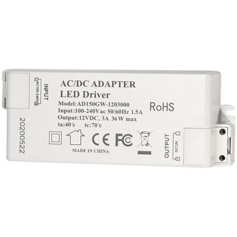 LED Transformateur 48W Driver 12V