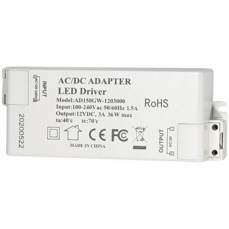 LED Transformateur 48W Driver 12V