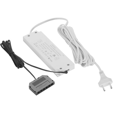 SO-TECH LED Transformator 12 VDC Netzgerät mit 6-fach Verteiler (mini AMP-Anschluss), 30 W