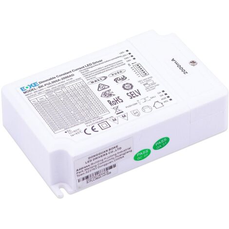 LED Treiber 60W 3-42V 0.8-2A IP20 dimmbar DALI / 1-10V / PUSH, BOKE BK-PUL060A-2000AD Konstantstrom CC