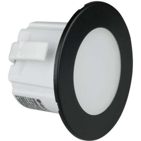 LED Treppenleuchte 1,2W rund Ø7,8cm mattschwarz DPM