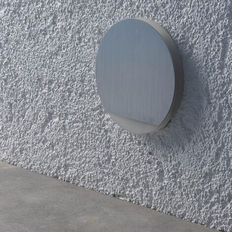 LED Treppenleuchte IP44 Alu-gebürstet - Lichtfarbe: Warmweiß 1,5W - Lichtaustritt: Orbis