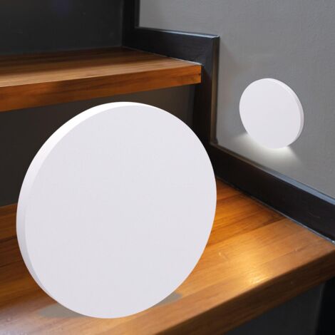 LED Treppenleuchte rund weiß - Lichtfarbe: Neutralweiß 1,5W - Lichtaustritt: Kato
