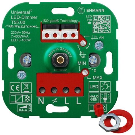 LED Universaldimmer 3-160W T55.00 Ehmann