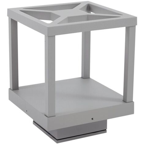 LED-utomhuslampa "Lealan" aus aluminium / grå / zink von Lucande