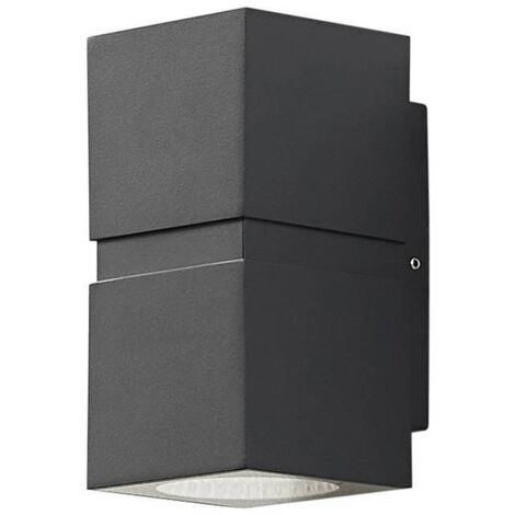 LED-vägglampa utomhus "Gabriela " aus aluminium / grå / zink von Lucande
