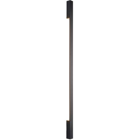 LED-vägglampa, vägglampa inomhus "Ivano" aus aluminium / grå / zink für hall von Arcchio