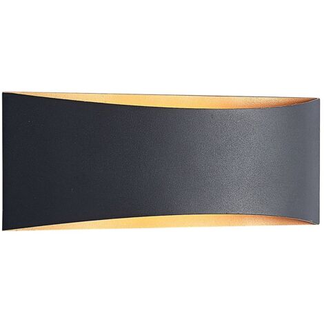 LED-vägglampa, vägglampa inomhus "Jelle" aus aluminium / grå / zink für vardagsrum / matsal von Arcchio