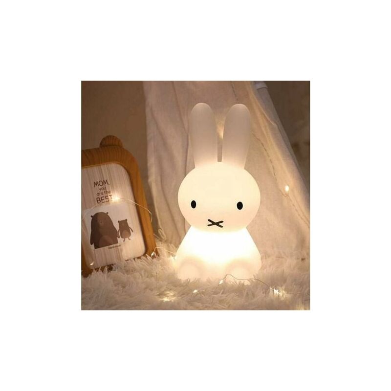 Kcvv - led Veilleuse, Jouet Lumineux pour Enfants Décoration De Chambre en Silicone Lapin Veilleuse Colorée, Convient Aux Cadeaux pour Enfants,
