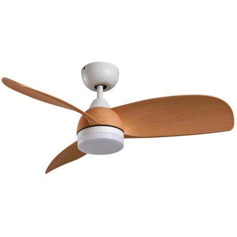 LED Ventilateur de plafond avec lampe à intensité variable 'Enon' en métal pour salon & salle à manger