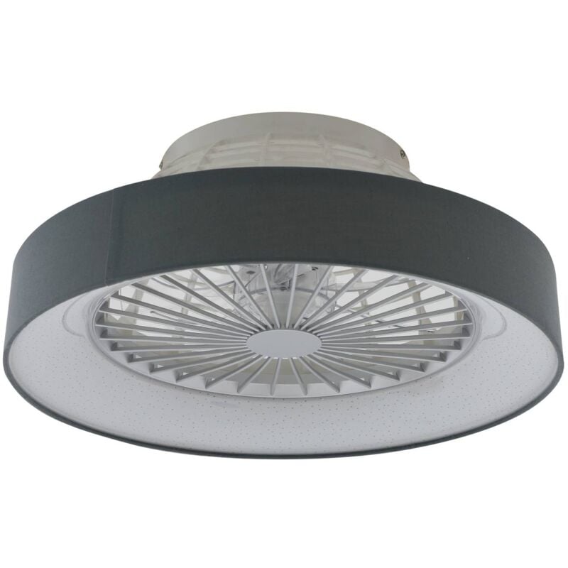 Lindby - led Ventilateur de plafond avec lampe à intensité variable 'Mace' pour salon & salle à manger