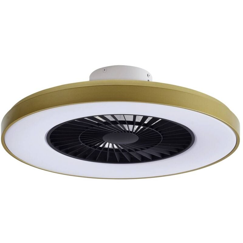 Lindby - led Ventilateur de plafond avec lampe à intensité variable 'Teleo' pour salon & salle à manger