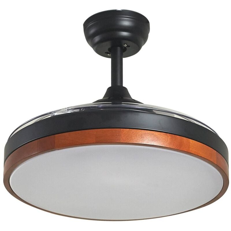 Lindby - led Ventilateur de plafond avec lampe 'Oras' en métal pour salon & salle à manger